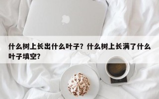 什么树上长出什么叶子？什么树上长满了什么叶子填空？