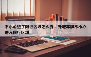 不小心进了限行区域怎么办，外地车牌不小心进入限行区域