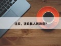 沈丘，沈丘县人民政府？