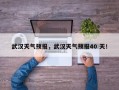 武汉天气预报，武汉天气预报40 天！