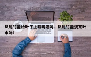 凤尾竹能给叶子上喷啤酒吗，凤尾竹能浇茶叶水吗！