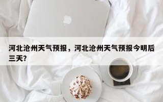 河北沧州天气预报，河北沧州天气预报今明后三天？