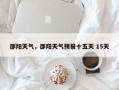 邵阳天气，邵阳天气预报十五天 15天