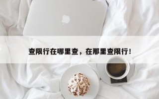 查限行在哪里查，在那里查限行！