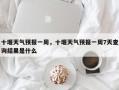 十堰天气预报一周，十堰天气预报一周7天查询结果是什么