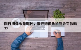 限行摄像头是哪种，限行摄像头拍到会罚款吗?？
