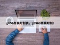 g656高铁时刻表，g6563高铁时刻！