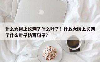 什么大树上长满了什么叶子？什么大树上长满了什么叶子仿写句子？