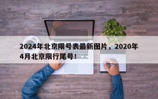 2024年北京限号表最新图片，2020年4月北京限行尾号！