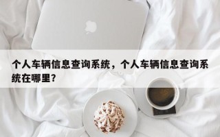 个人车辆信息查询系统，个人车辆信息查询系统在哪里？