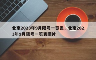 北京2023年9月限号一览表，北京2023年9月限号一览表图片