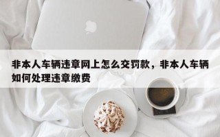 非本人车辆违章网上怎么交罚款，非本人车辆如何处理违章缴费