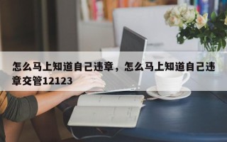 怎么马上知道自己违章，怎么马上知道自己违章交管12123