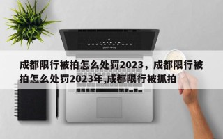 成都限行被拍怎么处罚2023，成都限行被拍怎么处罚2023年,成都限行被抓拍