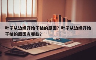 叶子从边缘开始干枯的原因？叶子从边缘开始干枯的原因有哪些？