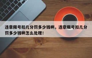 违章限号扣几分罚多少钱啊，违章限号扣几分罚多少钱啊怎么处理！