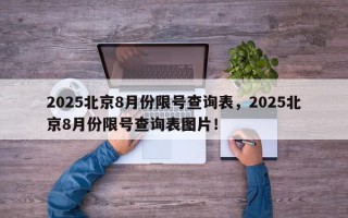 2025北京8月份限号查询表，2025北京8月份限号查询表图片！