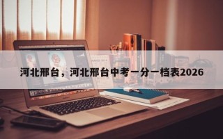 河北邢台，河北邢台中考一分一档表2026