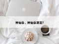 神仙谷，神仙谷漂流？