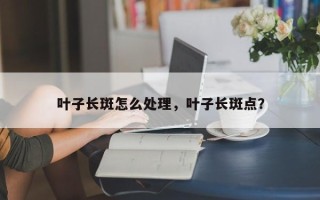 叶子长斑怎么处理，叶子长斑点？