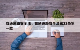 交通道路安全法，交通道路安全法第22条第一款