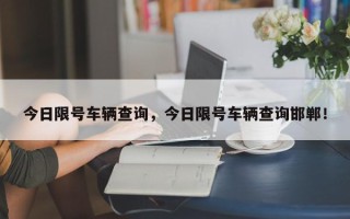 今日限号车辆查询，今日限号车辆查询邯郸！