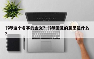 书琴这个名字的含义？书琴画意的意思是什么？