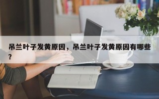 吊兰叶子发黄原因，吊兰叶子发黄原因有哪些？
