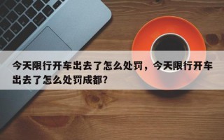 今天限行开车出去了怎么处罚，今天限行开车出去了怎么处罚成都？