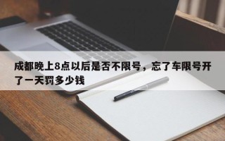 成都晚上8点以后是否不限号，忘了车限号开了一天罚多少钱