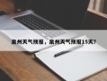泉州天气预报，泉州天气预报15天？