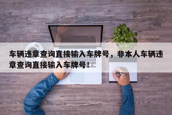 车辆违章查询直接输入车牌号，非本人车辆违章查询直接输入车牌号！-第1张图片-我家生活百科
