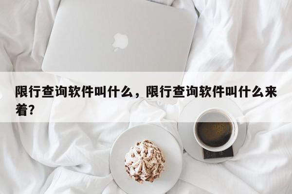 限行查询软件叫什么，限行查询软件叫什么来着？-第1张图片-我家生活百科
