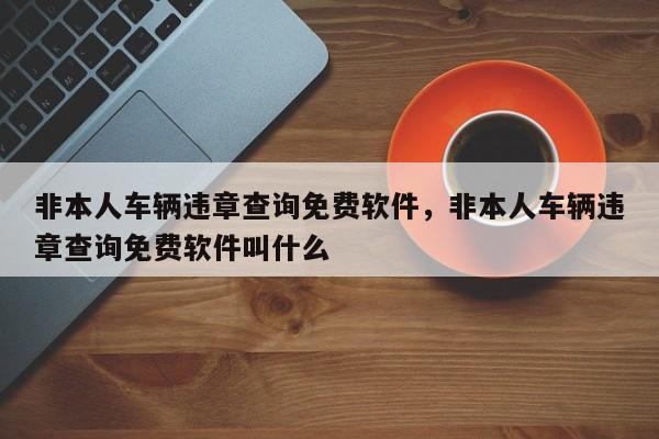 非本人车辆违章查询免费软件，非本人车辆违章查询免费软件叫什么-第1张图片-我家生活百科